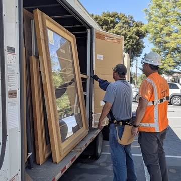 Грузовая машина. Грузчики. Вывоз мусора Грузовая машина. Грузчики. Вывоз мусора